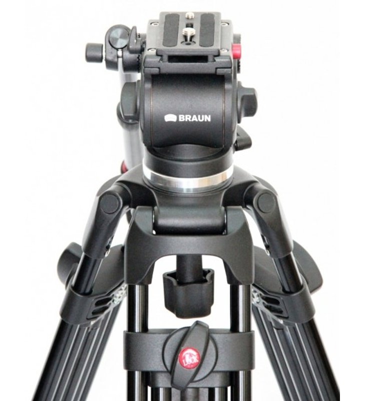 Braun PVT-185 profi videostativ (89-185cm, 4500g, fluid hlava s dlouhou rukojetí) - obrázek č. 3