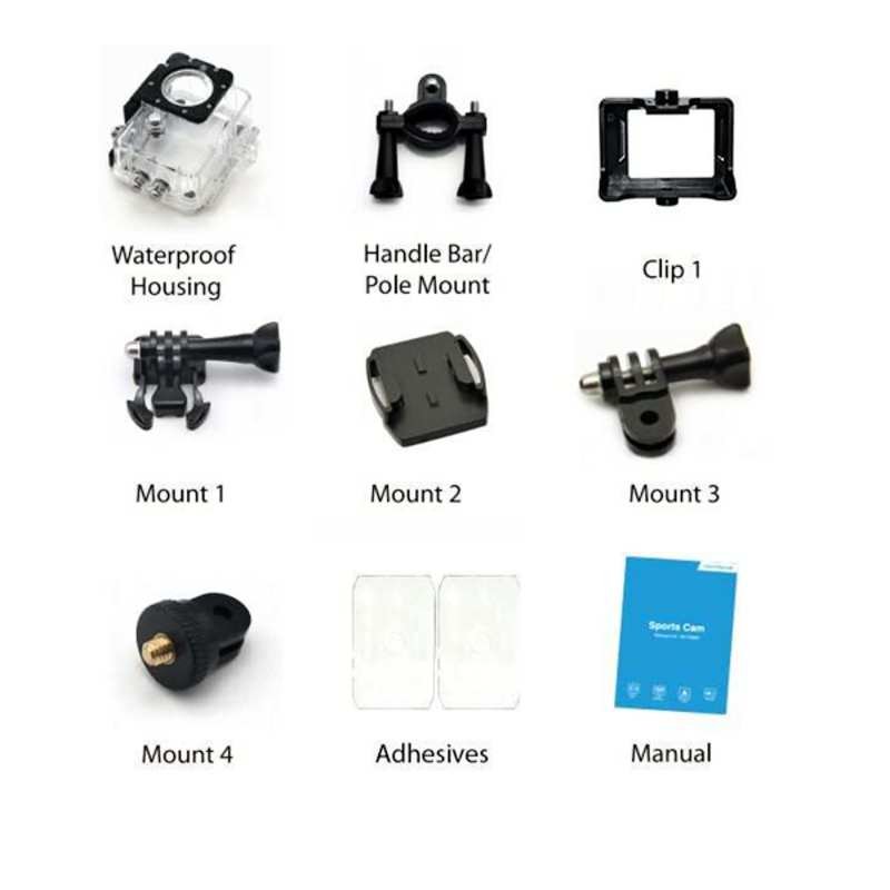 Braun CHAMPION 4K III sportovní minikamera (4k/ 30fps, 16MP, WiFi, pouzdro do 30m) - obrázek č. 2