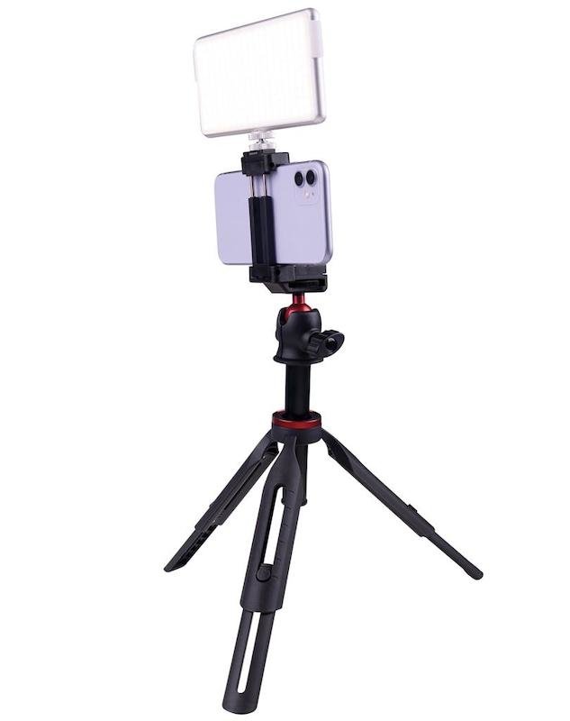 Doerr GIPSY Selfie ministativ (21,5-68 cm, 300 g, max.2kg, kul.hlava, 5 sekcí, černý) - obrázek č. 2