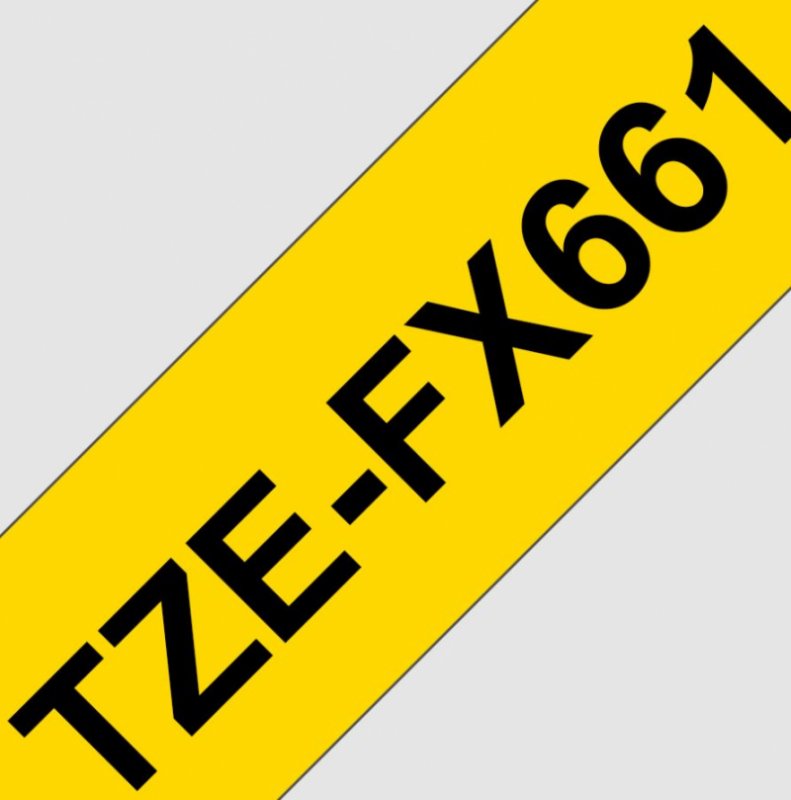 TZE-FX661, žlutá /  černá, 36mm - obrázek produktu