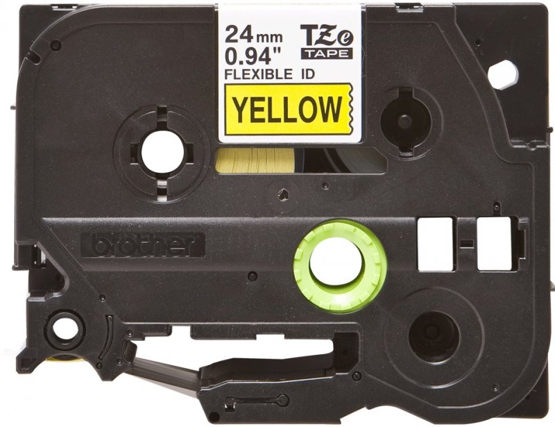 TZe-FX651, černý tisk na žluté, šířka 24 mm - obrázek č. 1