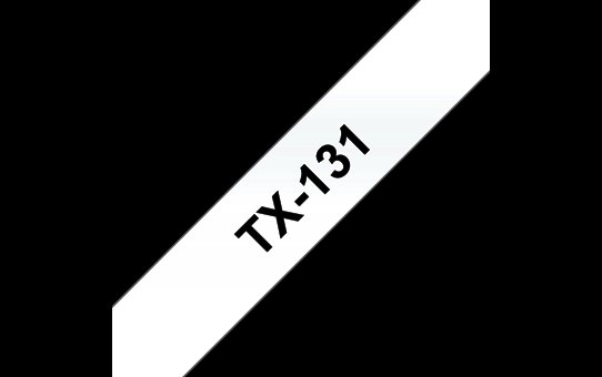 TX-131, černý tisk /  průhledný podklad, 12 mm - obrázek produktu