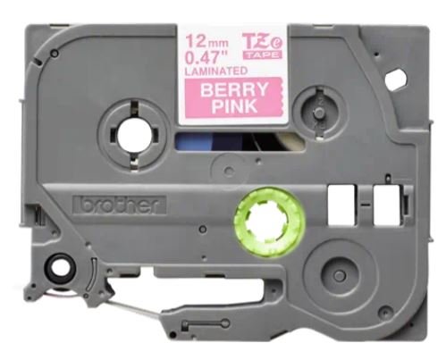 Brother TZE-MQP35-bílý tisk na růžové, 12mm - obrázek produktu