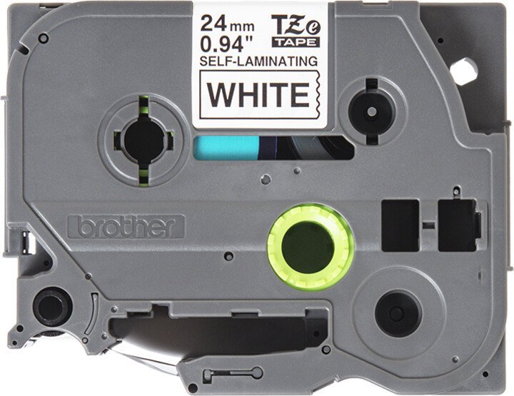 Brother TZE-SL251, bílá/ černá 24mm, samolaminovací - obrázek produktu
