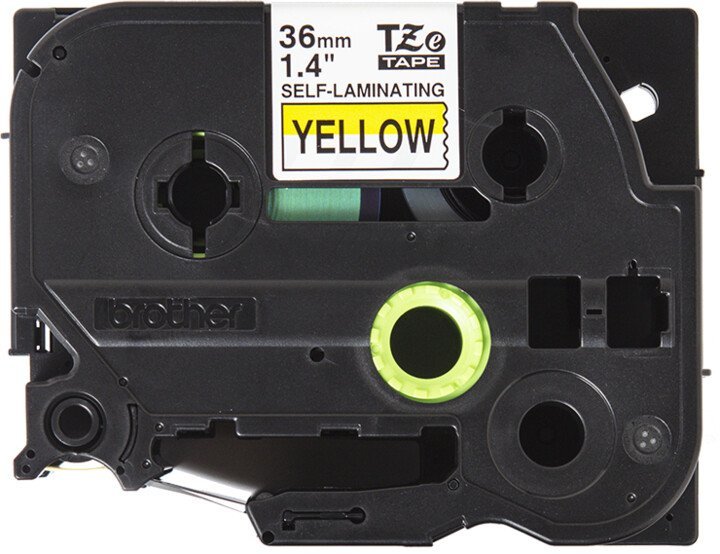 Brother TZE-SL661, žlutá/ černá, 36mm, samolaminovací - obrázek produktu