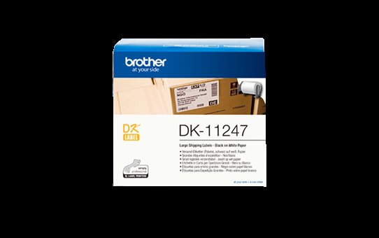 Brother DK-11247 - černá na bílé, 103 mm x 164 mm - obrázek produktu