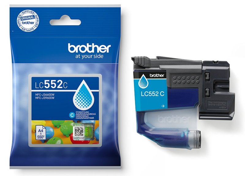 Brother LC-552C - inkoust azurový - obrázek č. 1