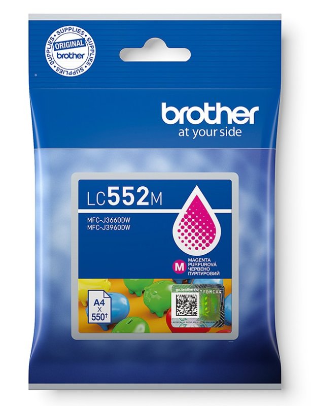 Brother LC-552M - inkoust purpurový - obrázek produktu