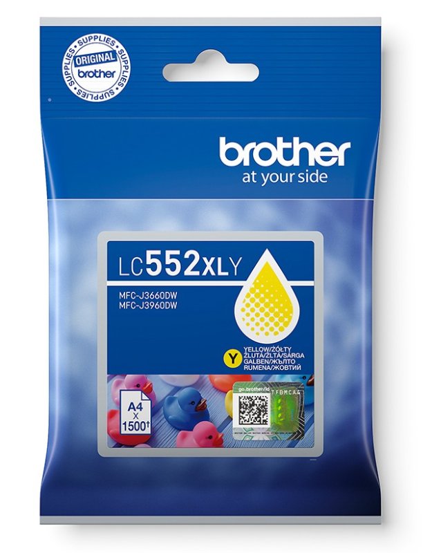 Brother LC-552XLY - inkoust žlutý XL - obrázek produktu