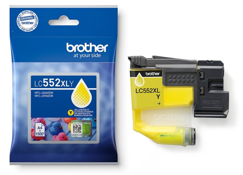 Brother LC-552XLY - inkoust žlutý XL - obrázek č. 2