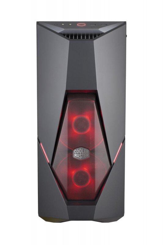 case Cooler Master MasterBox K500L ,herní ATX, 2x červené LED ventilátory, 2x USB3.0, bez zdroje - obrázek č. 5