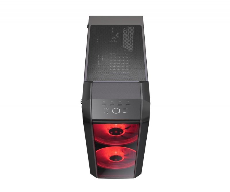 case Cooler Master MasterCase H500, ATX, 2x USB3.0, 2x USB2.0, 2x RGB ventilátory, bez zdroje, kovov - obrázek č. 3