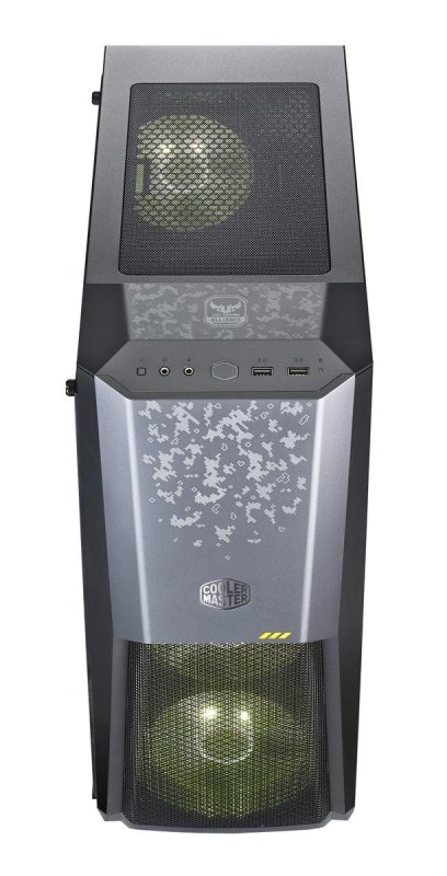 case Cooler Master MasterBox MB500 TUF Edition, ATX, Micro-ATX, Mini-ITX, 2x USB3.0, bez zdroje, čer - obrázek č. 4