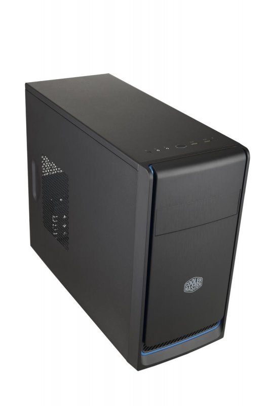 case Cooler Master MasterBox E300L, modrý rámeček, Micro-ATX, 2x USB 3.0, bez zdroje - obrázek č. 1