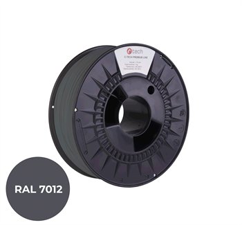 Filament C-TECH PREMIUM LINE, TPU 90A, flexibilní, čedičová šedá, RAL7012, 1,75mm, 1kg - obrázek produktu
