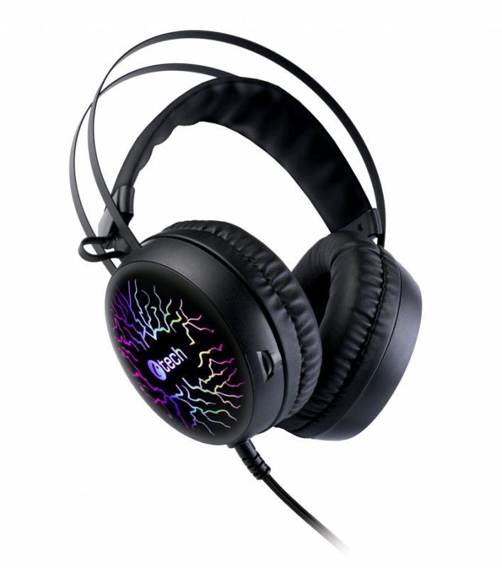Herní sluchátka C-TECH Astro (GHS-16), casual gaming, LED, 7 barev podsvícení - obrázek č. 2
