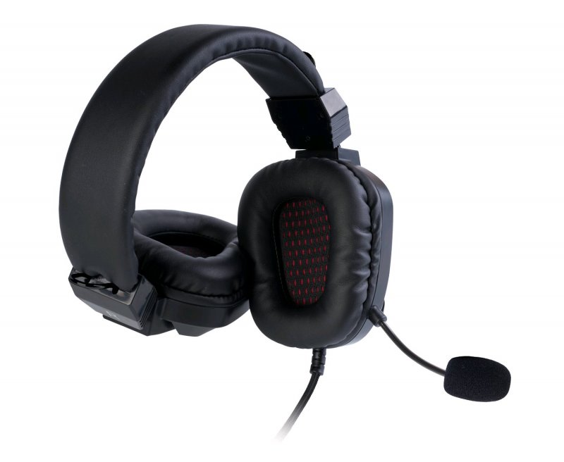 Herní sluchátka C-TECH Cadmus (GHS-12), casual gaming, černo-červená - obrázek č. 3