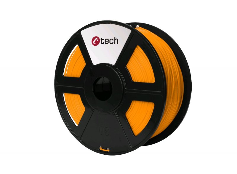 Tisková struna (filament) C-TECH, PLA, 1,75mm, 1kg, oranžová - obrázek produktu