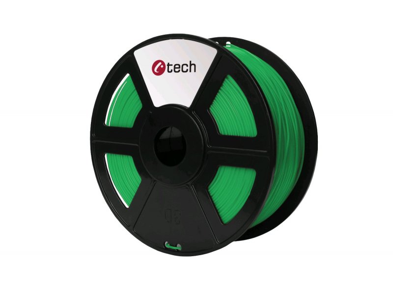 Tisková struna (filament) C-TECH, PLA, 1,75mm, 1kg, zelená - obrázek produktu