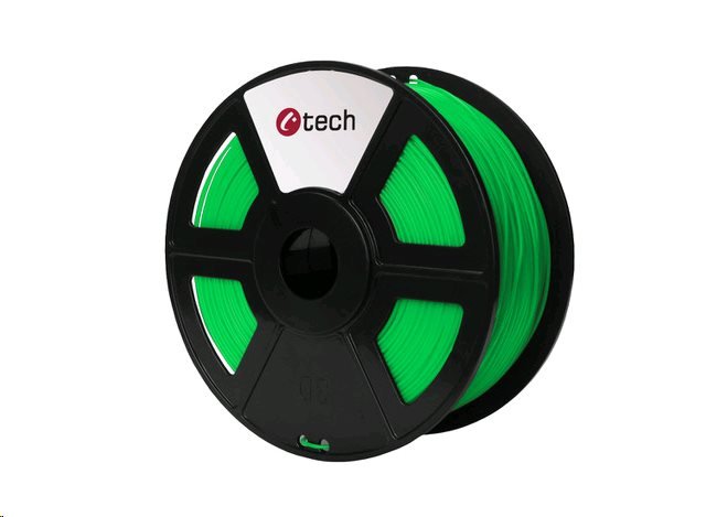 PLA FLUORESCENT GREEN zelená C-TECH, 1,75mm, 1kg - obrázek produktu