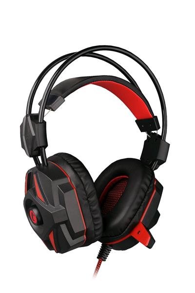 C-TECH herní sluchátka Kalypso (GHS-04R), černo-červená - obrázek produktu