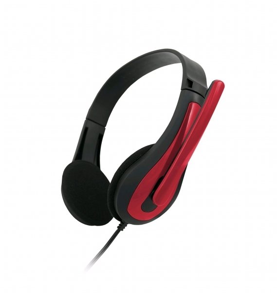 C-TECH Sluchátka MHS-01, černo-červená - obrázek produktu