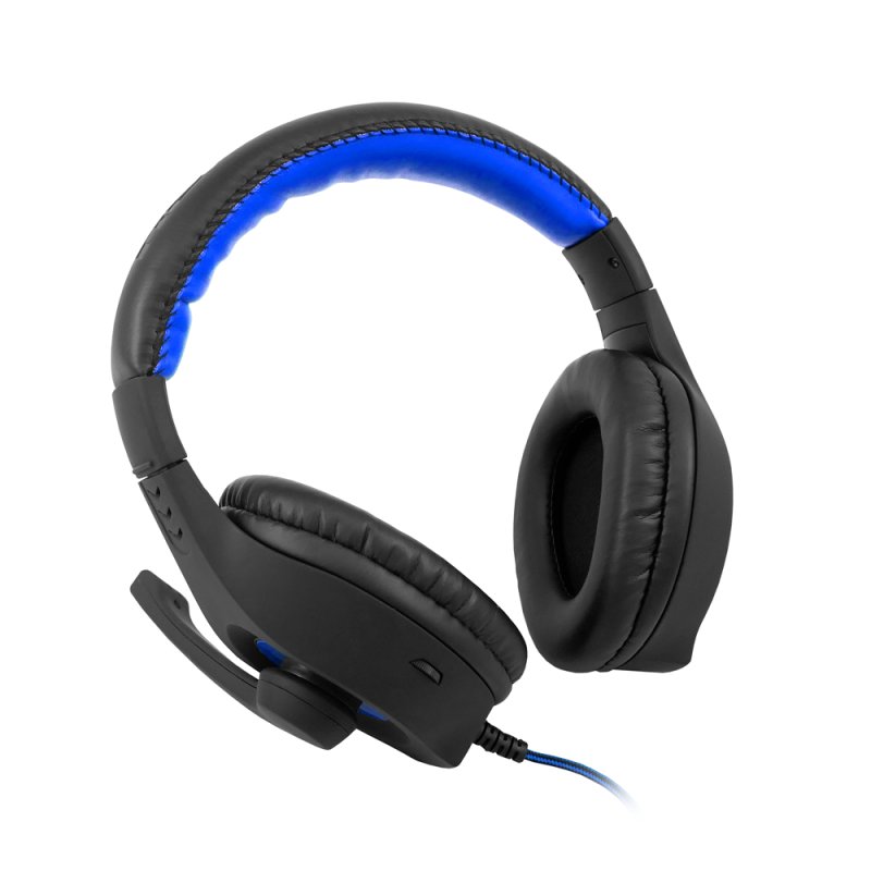 Herní sluchátka C-TECH Nemesis V2 (GHS-14B), černo-modrá - obrázek č. 4