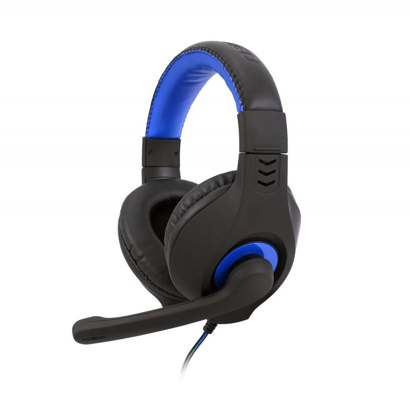 Herní sluchátka C-TECH Nemesis V2 (GHS-14B), černo-modrá - obrázek produktu