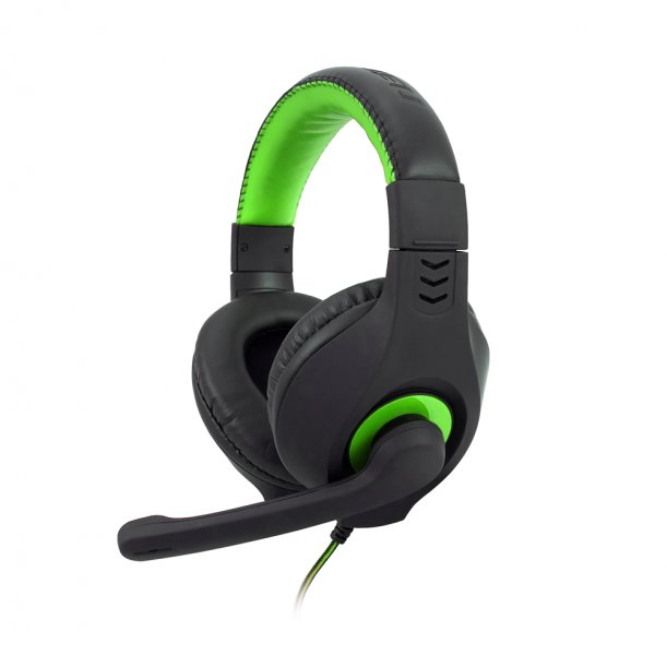 Herní sluchátka C-TECH Nemesis V2 (GHS-14G), černo-zelená - obrázek produktu