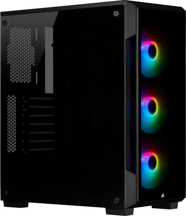 CORSAIR iCUE 220T RGB TG mid-tower, černá - obrázek produktu