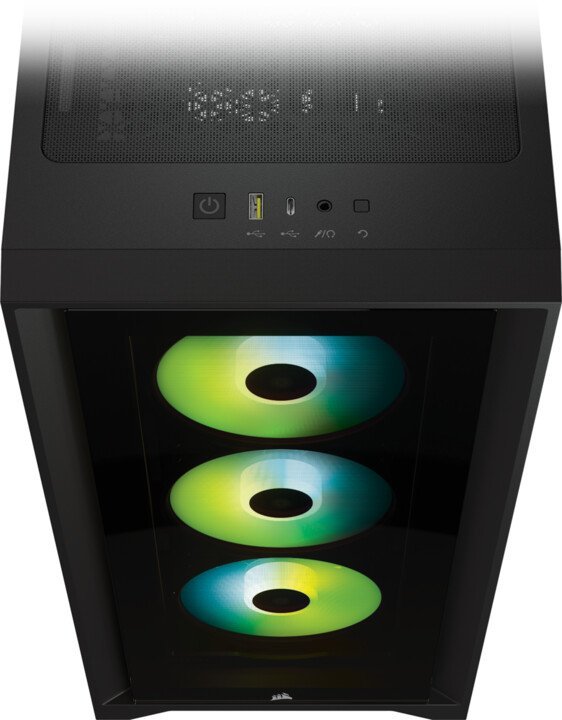 CORSAIR iCUE 4000X RGB TG mid-tower, černá - obrázek č. 3