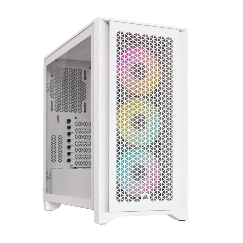 CORSAIR iCUE 4000D RGB AIRFLOW/ Midi Tower/ Transpar./ Bílá - obrázek produktu
