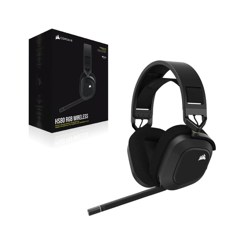 Corsair HS80 RGB Wireless / USB / USB / Bezdrát / Černá - obrázek č. 2