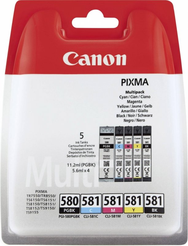 Canon INK PGI-580/ CLI-581 BK/ CMYK MULTI BL SEC - obrázek produktu