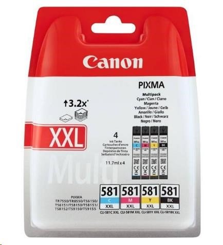 Canon CLI-581XXL BK/ C/ M/ Y MULTI - obrázek produktu