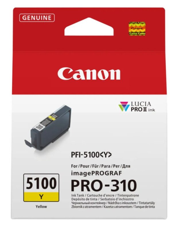 Canon INK PFI-5100 Y - obrázek č. 1