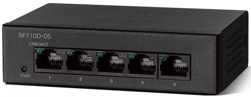 Cisco SF110D-05-EU, 5x10/ 100 Desktop Switch - obrázek produktu