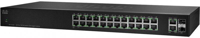 Cisco SF112-24-EU, 24x100 Switch with Gb Uplinks - obrázek produktu