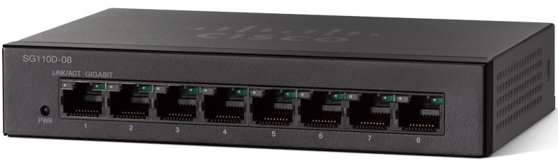 Cisco SG110D-08 8-Port Gigabit Desktop Switch - obrázek produktu