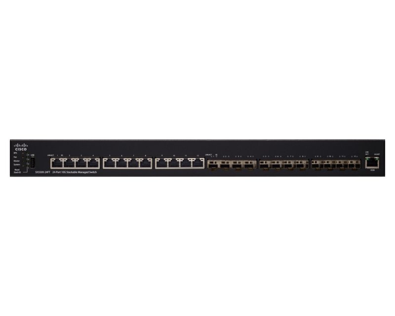 Cisco SX550X-24FT 12x 10 GE copper ports 12x 10 GE SFP+ - obrázek č. 1