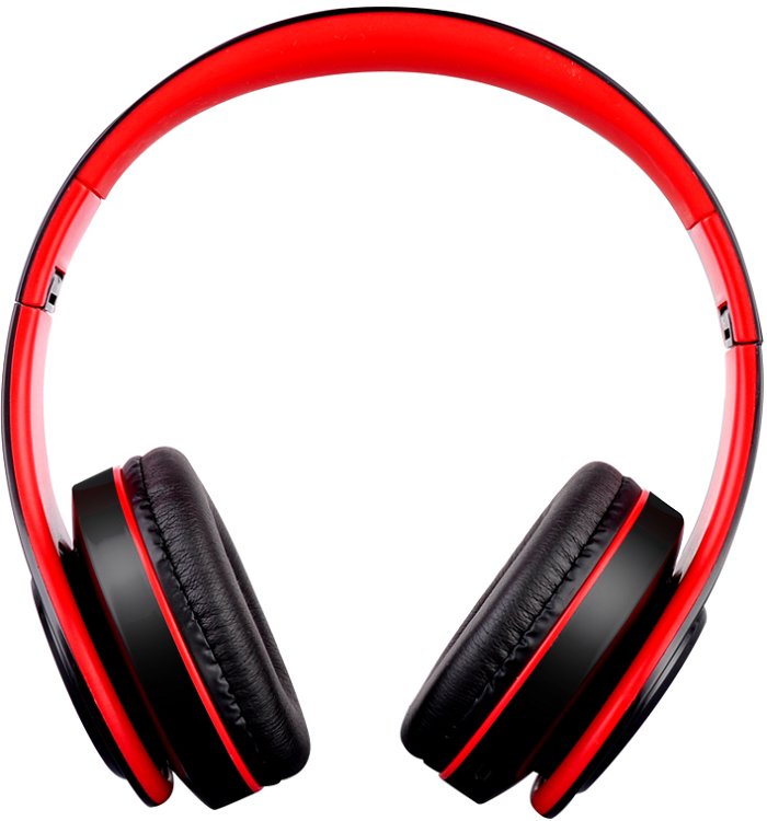 Bezdrátová sluchátka S5, černo/ červené - obrázek č. 1