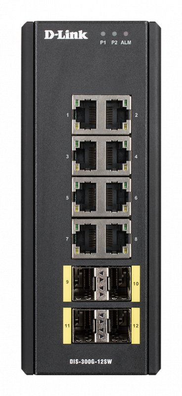 D-Link DIS-300G-12SW Industrial Gigabit Managed Switch with SFP slots - obrázek č. 4