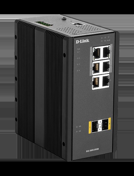 D-Link DIS-300G-8PSW Industrial Gigabit Managed PoE Switch with SFP slots - obrázek produktu