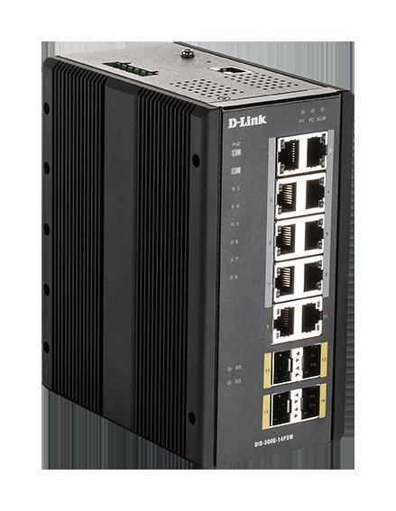D-Link DIS-300G-14PSW Industrial Gigabit Managed PoE Switch with SFP slots - obrázek č. 5