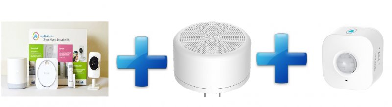 D-Link Bundle Home Security Starter Kit+Home Siren+Wi-Fi Motion Sensor - obrázek produktu