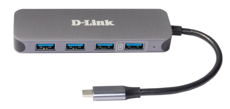 D-Link USB-C to 4-Port USB 3.0 Hub with Power Delivery - obrázek č. 1