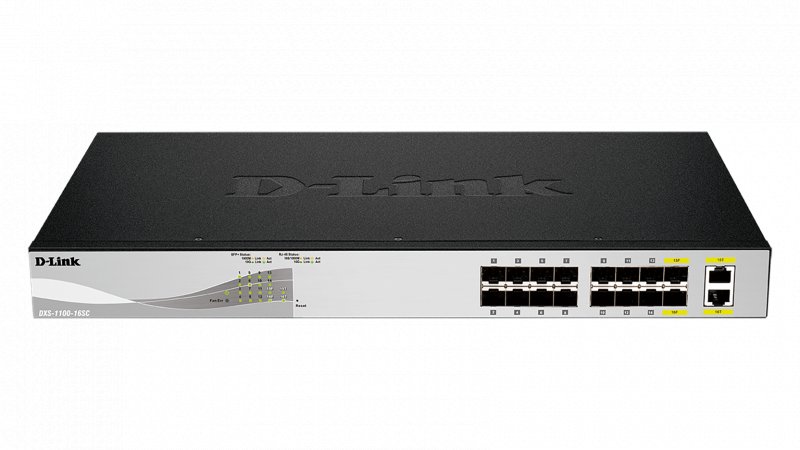 D-Link DXS-1100-16SC 2x10GbE 14xSFP+ switch - obrázek produktu