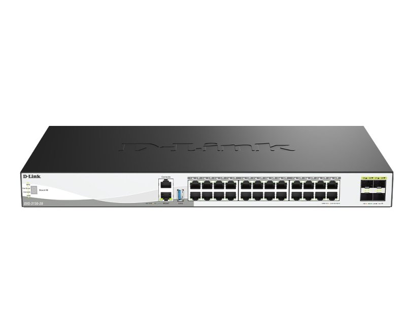 D-Link DXS-3130-28 / E 28-Port 10G Multi-Gigabit Layer 3 Stackable Managed Switch with 25G Uplinks - obrázek produktu