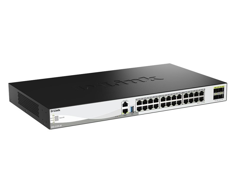 D-Link DXS-3130-28 / E 28-Port 10G Multi-Gigabit Layer 3 Stackable Managed Switch with 25G Uplinks - obrázek č. 2