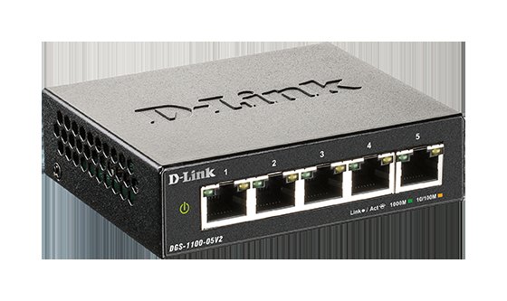 D-Link DGS-1100-05V2 Easy Smart Switch 10/ 100/ 1000 - obrázek č. 2